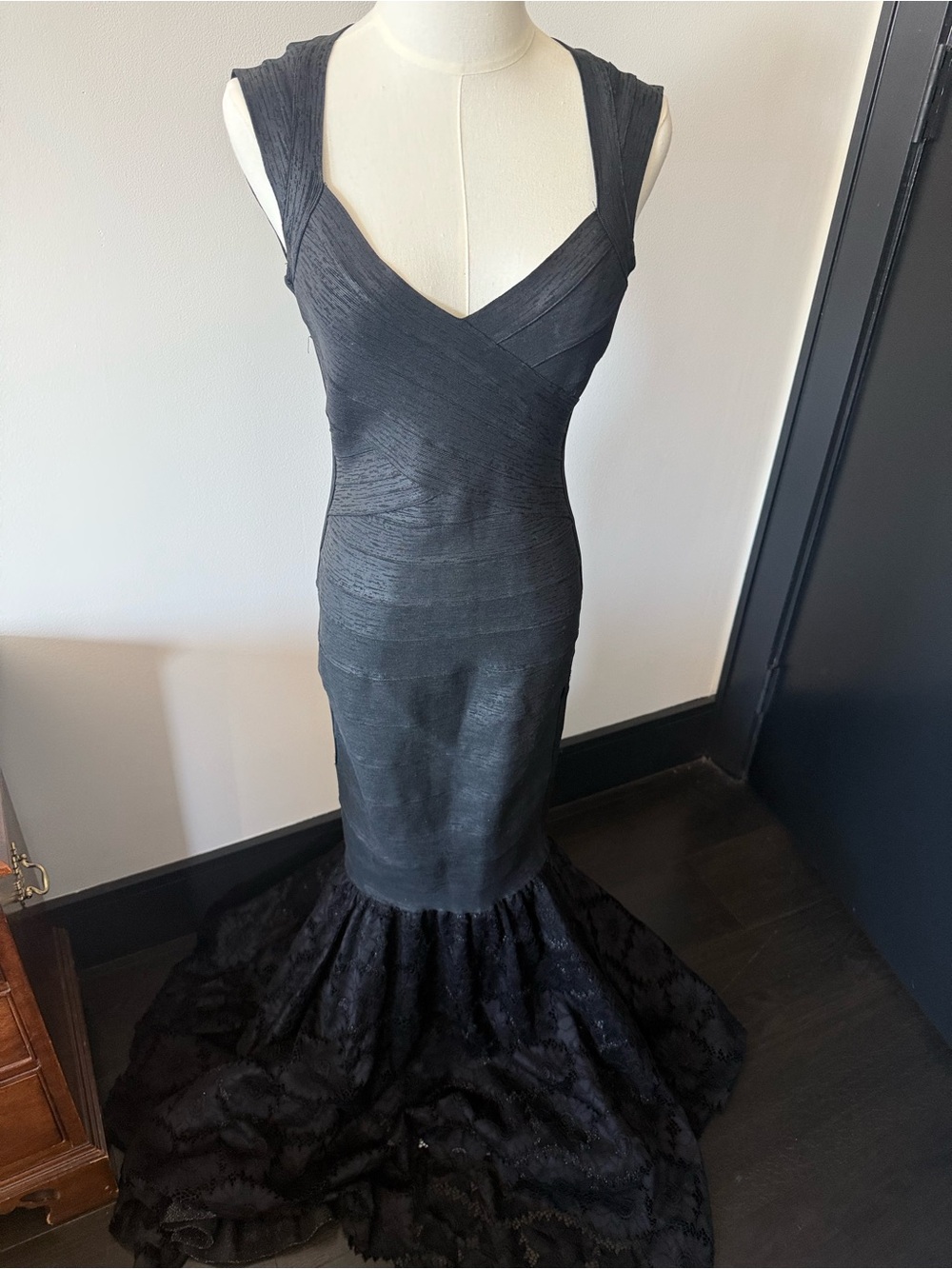 Julian Joyce by Mandalay bandage gown with mermaid hem